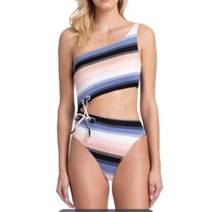 Gottex Collection Alba One Shoulder Cut Out Monokini One Piece Swimsuit